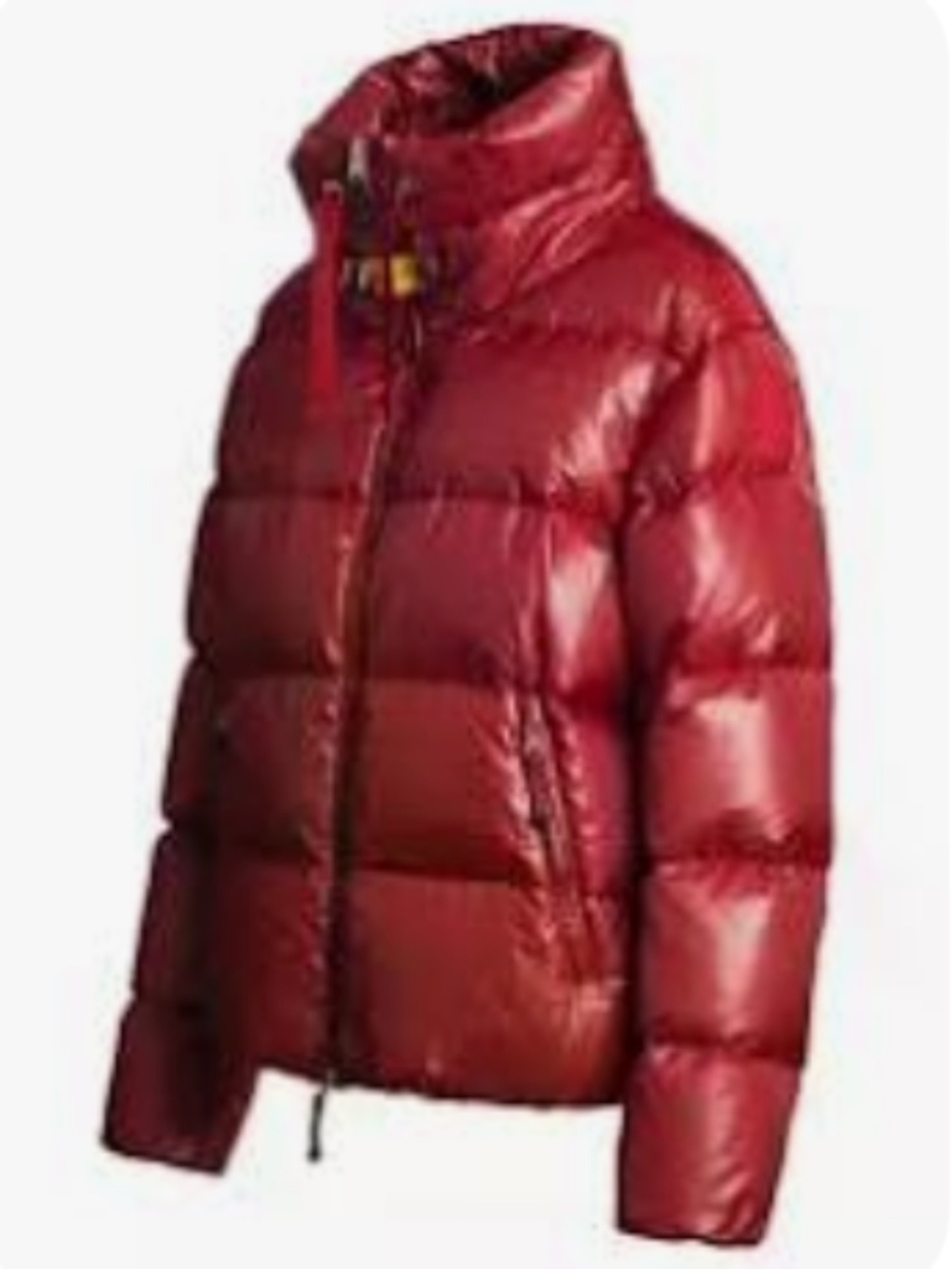 Parajumpers XS high neck quilted jacket glossy red polyamide down filled nwt - Picture 3 of 10
